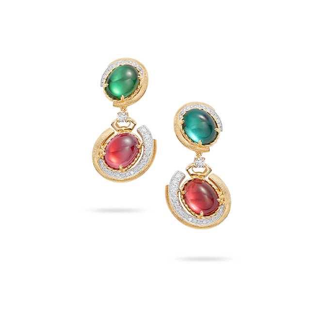 千寻彩虹·绞丝纹耳坠